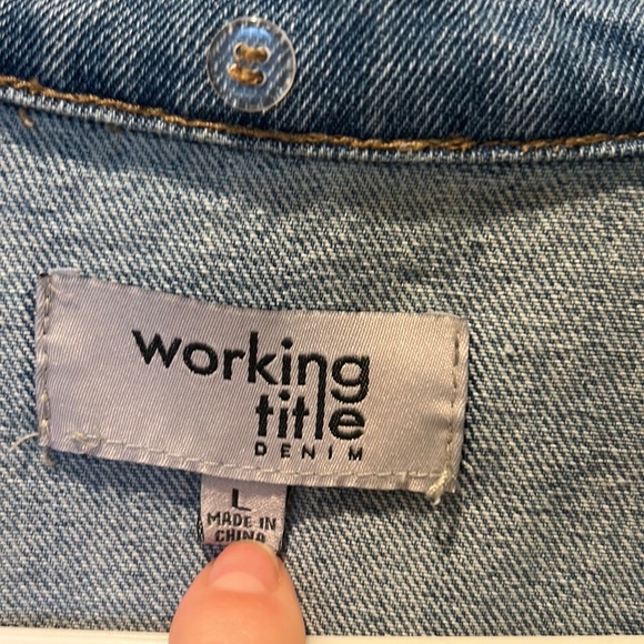 Distressed Light Denim Jacket - Picture 3 of 3